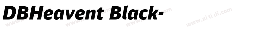 DBHeavent Black字体转换